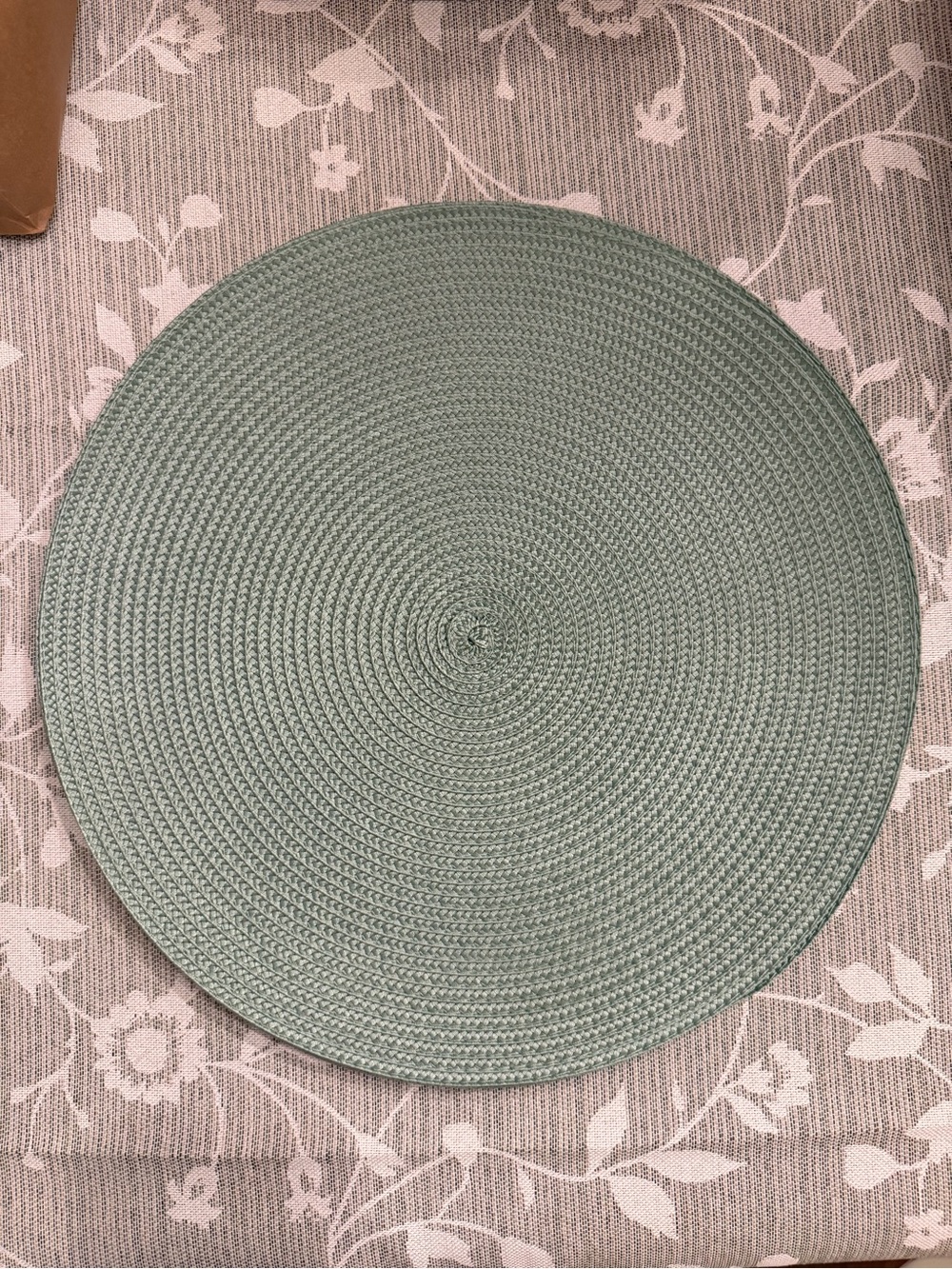 Set of 6 Light Green Round 15β Diameter Placemats